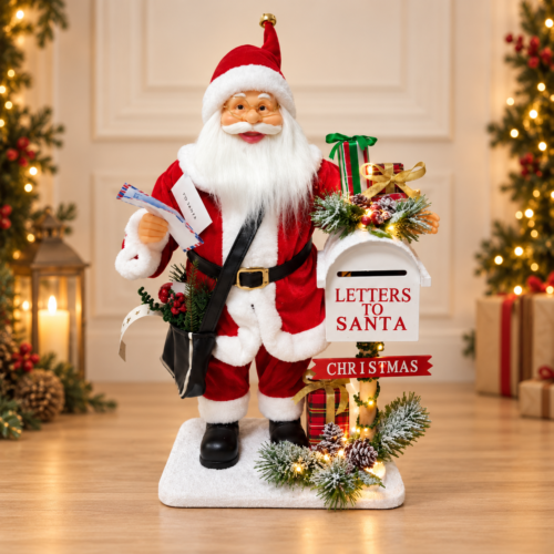 65cm_LetterBox-ProductImage Musical Light-Up Santa with Mail Box – 65cm
