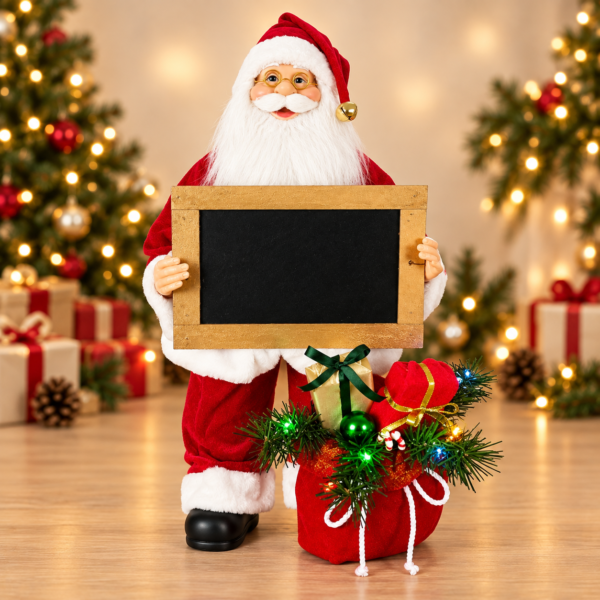 ChatGPT Image Sep 20, 2026, 09_40_58 AM (9) Santa Claus in Red & White with Message Blackboard – 60cm