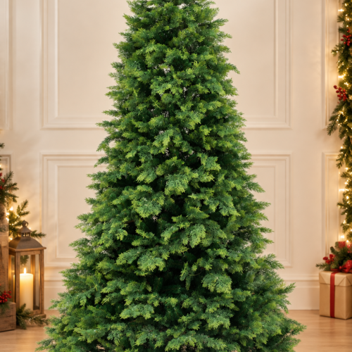 KSDT7_5 Juniper Tree with PE and PVC Leaves (7.5Feet)