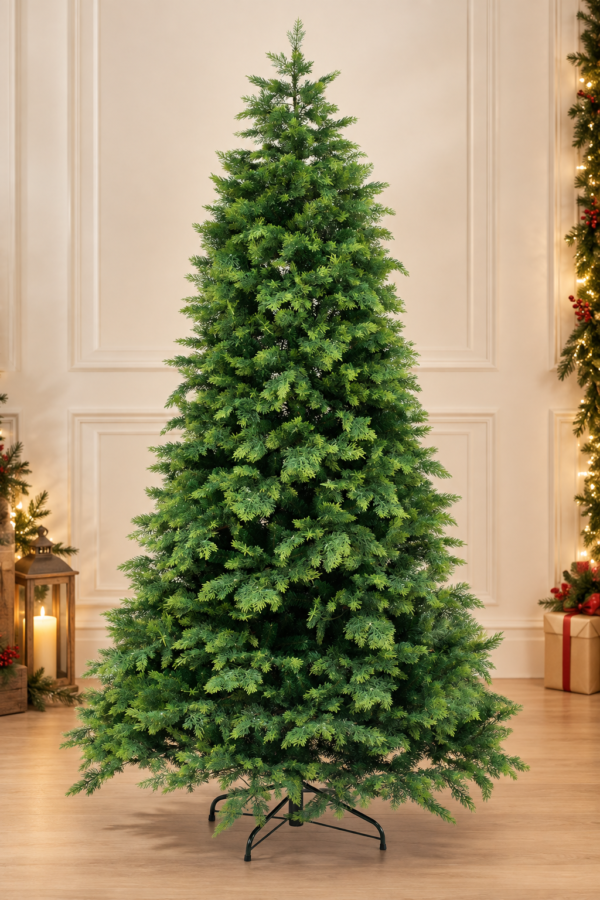 KSDT7_5 Juniper Tree with PE and PVC Leaves (7.5Feet)
