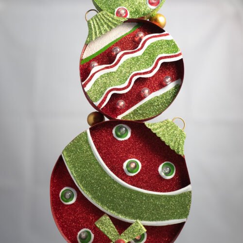 LIGHT UP METAL DECORATIONS 63CM