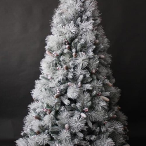 Christmas2022 SnowStorm Tree with Berries and Acorns