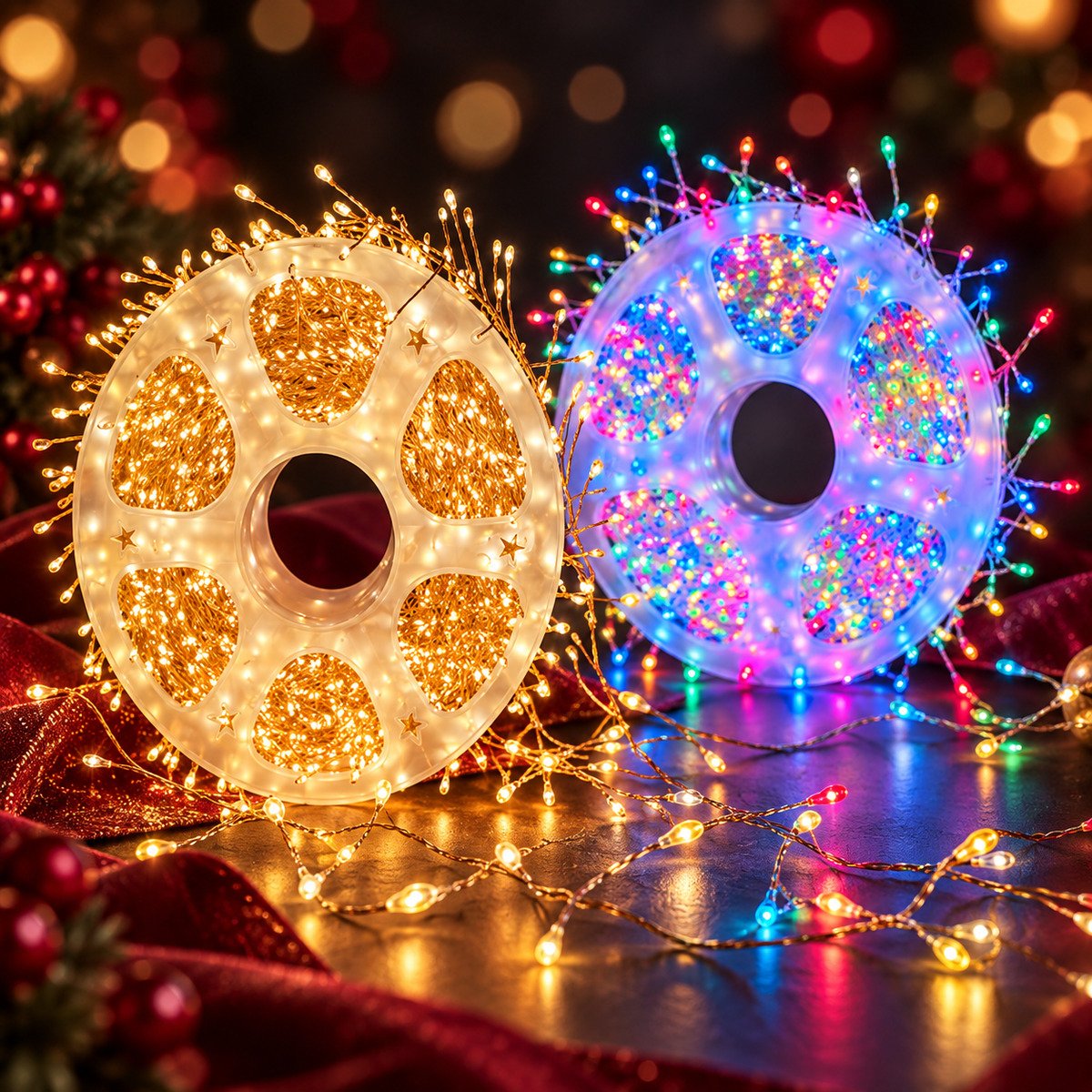 Connectible IP44 LED Christmas String Lights – 100 Bulbs