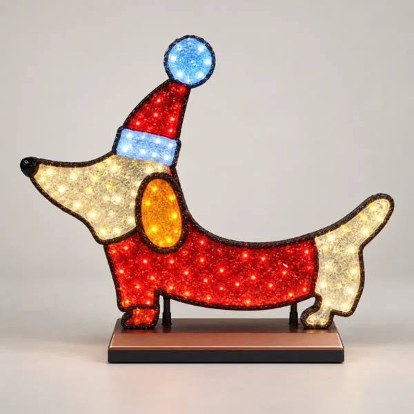 LED Infinity Dog Christmas Light – 30 cm