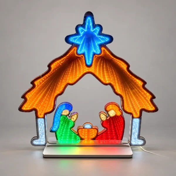 jy266732-led-infinity-nativity-christmas-light-enhanced LED Infinity Nativity Christmas Light – 40 cm, 296 LEDs