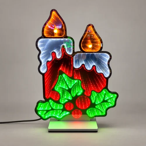 LED Infinity Candle Christmas Light – 44 cm, Flickering Flame