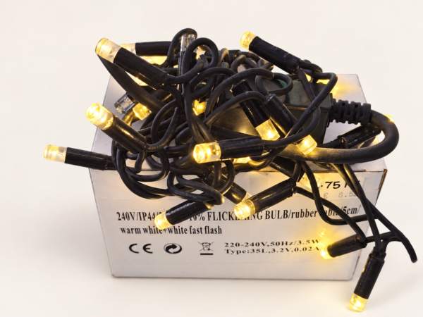 Heavy-Duty IP44 Steady & Flashing LED Lights – 35 Bulbs