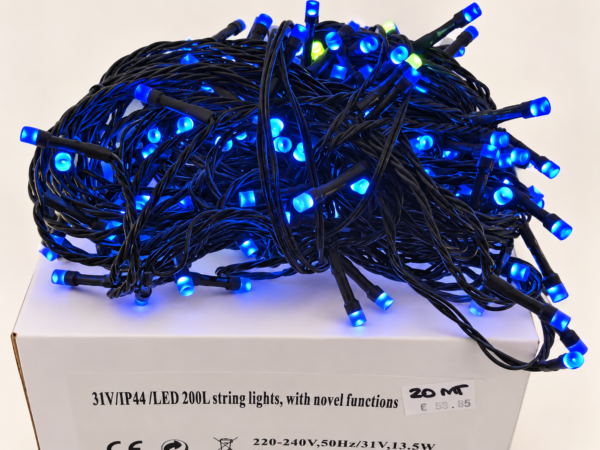 Remote-Control RGB LED Christmas Lights – 200 Bulbs