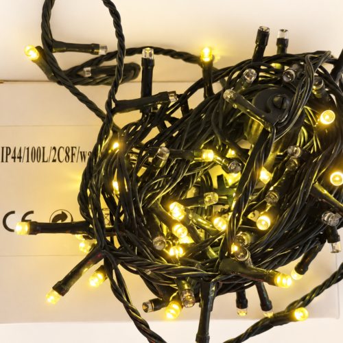 Connectible IP44 LED Christmas String Lights – 100 Bulbs