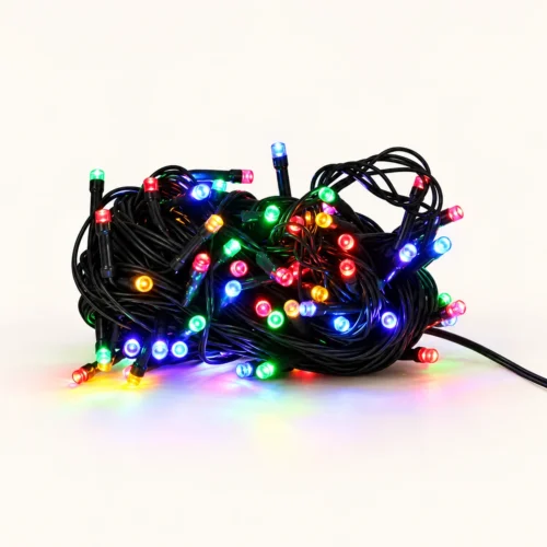 IP44 Multifunction LED Christmas String Lights with Timer – 140 Bulbs